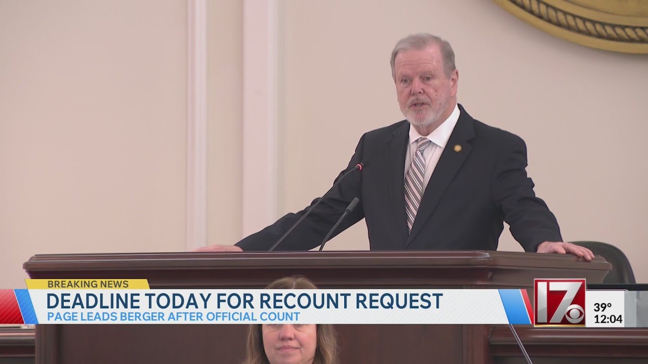 Senate leader Phil Berger requests recount in GOP primary