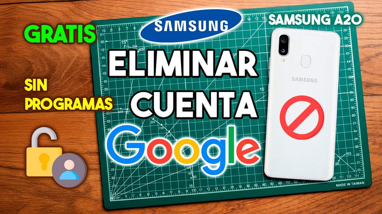 Samsung GALAXY A20 - Eliminar Cuenta Google FÁCIL ✅