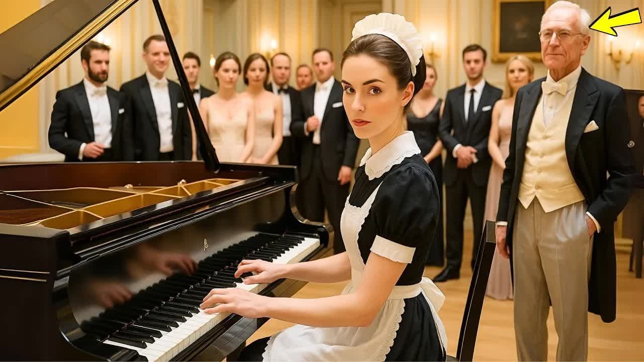MILIONÁRIO OBRIGA EMPREGADA A TOCAR PIANO PARA HUMILHÁ-LA, MAS O TALENTO DELA O DEIXA SEM PALAVRAS.