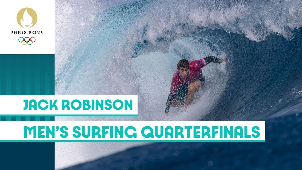 Robinson Edges Ewing 🇦🇺 | Men's Surfing Quarterfinals | #Paris2024 Highlights