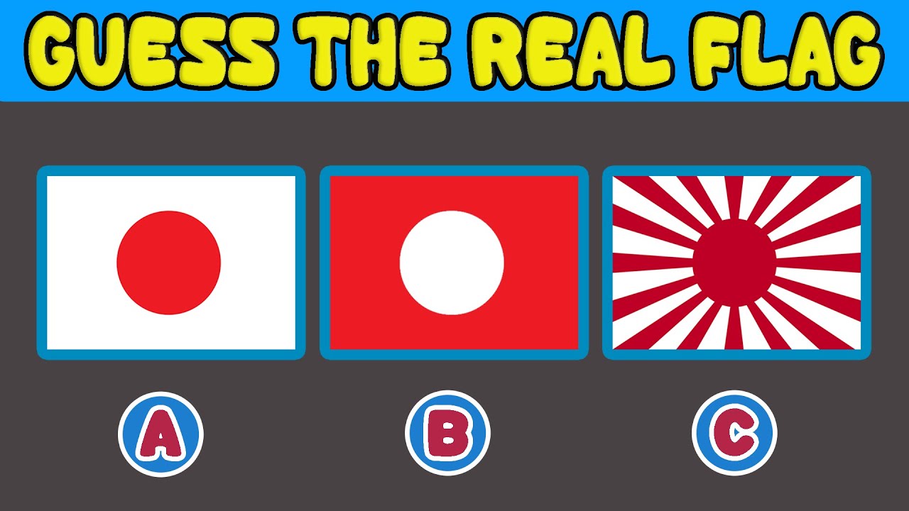 Guess The Real Flag Challenge 🏳️✅ Only 10 % Pass