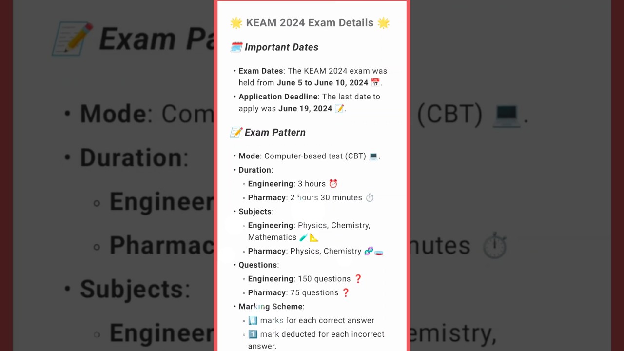 keam 2024 | keam exam date 2024