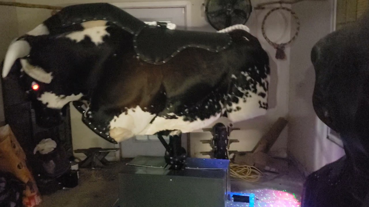 toro mecánico 2021 luces láser, luces led, y humo