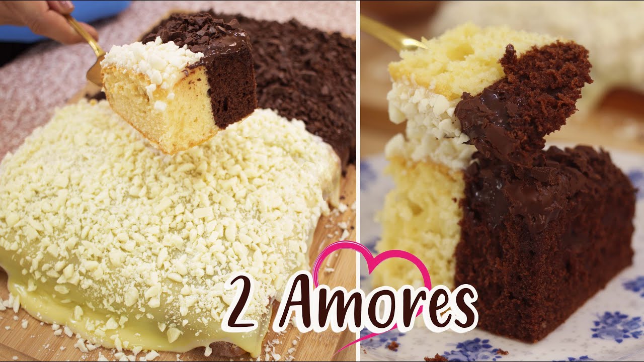 UMA MASSA E DOIS BOLOS DIFERENTES- CHOCOLATE AO LEITE E CHOCOLATE BRANCO-RENDE MUITO-DIKA DA NAKA