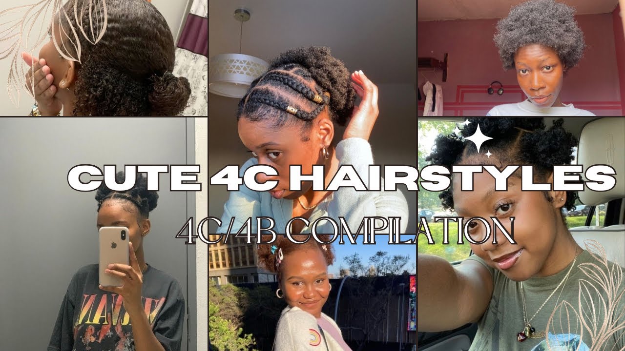 4c Hairstyles Compilation | Cute Natural Hairstyles For Short Hair