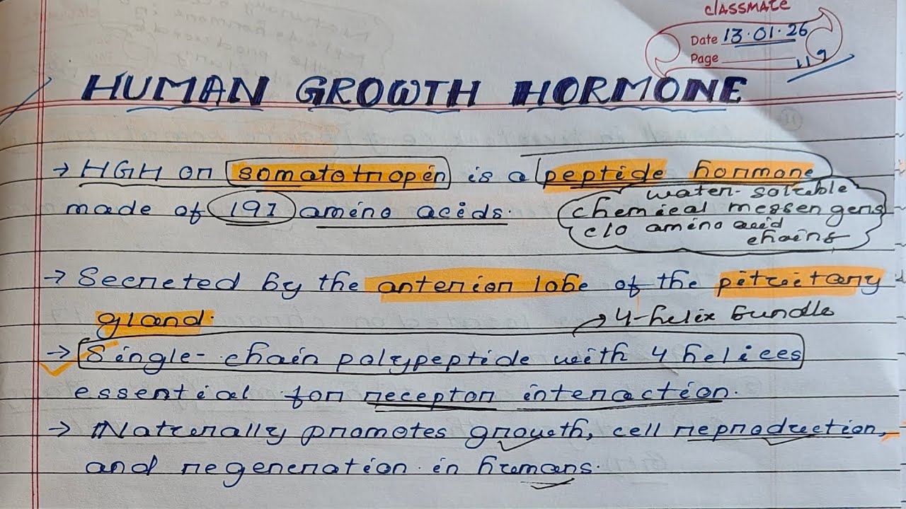 HUMAN GROWTH HORMONE | DETAILED INFORMATION | BOTANY HONOURS |