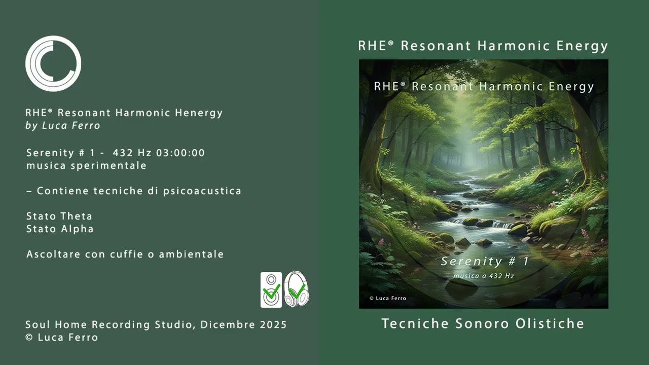 Serenity # 1   432 Hz 3 ore  - Musicoterapia - Musica Rilassante - 432Hz
