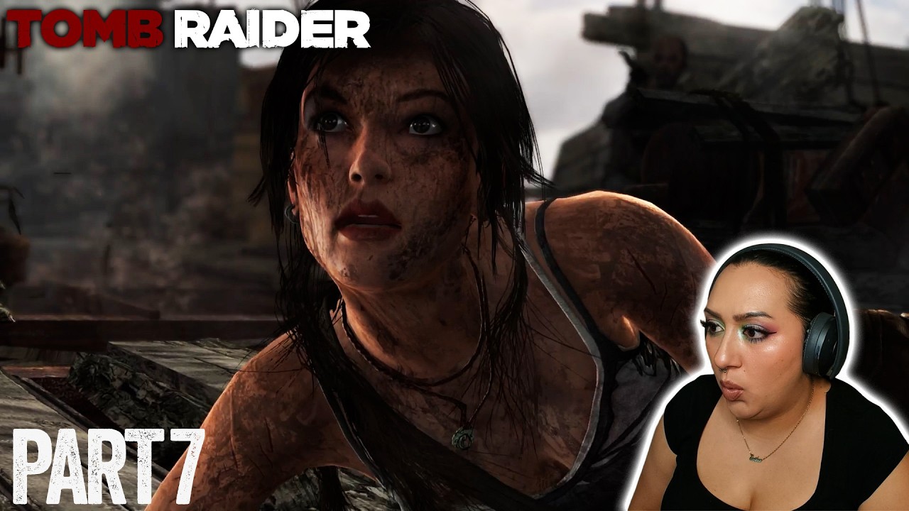 FIRST TIME PLAYING TOMB RAIDER - PART 7 - THE FAST WAY DOWN