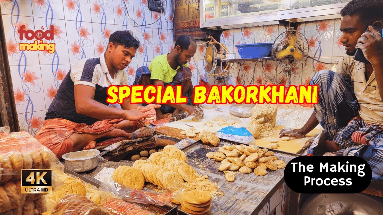 Making of Dhaka&rsquo;s Famous Special Bakorkhani  | Traditional Layered Flatbread Recipe from Mohammadpur