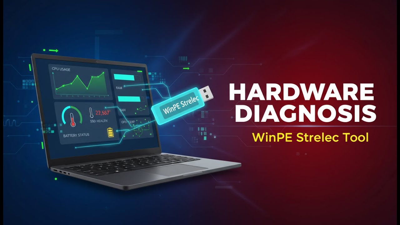 How To Check Used Laptop Hardware Before Buying | WinPE Strelec Full Diagnosis Tool 🔍💻 | Hindi