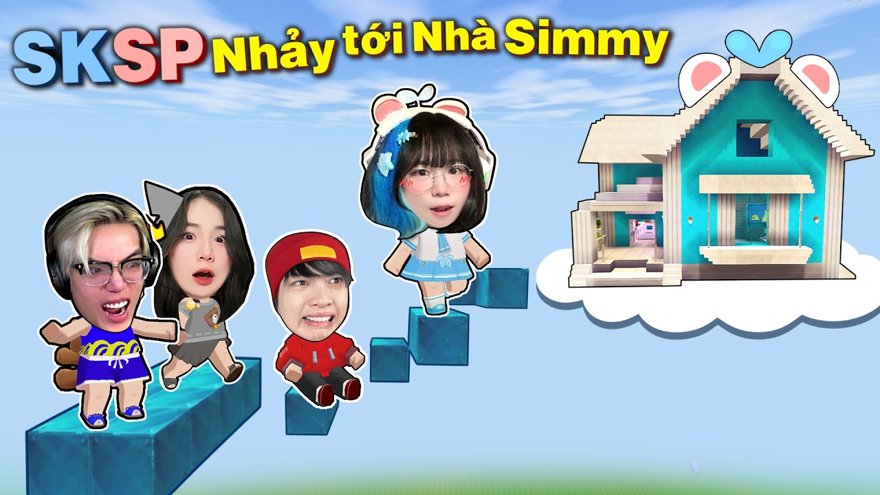 Simmy Rủ SKSP Parkour Tới Nhà MÈO SIMMY Trong Mini World