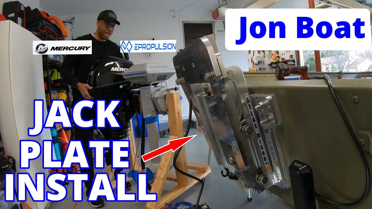 Atlas Micro Jacker Step-By-Step Jon Boat Install for ePropulsion Navy 6.0 & Mercury 9.9 Motor