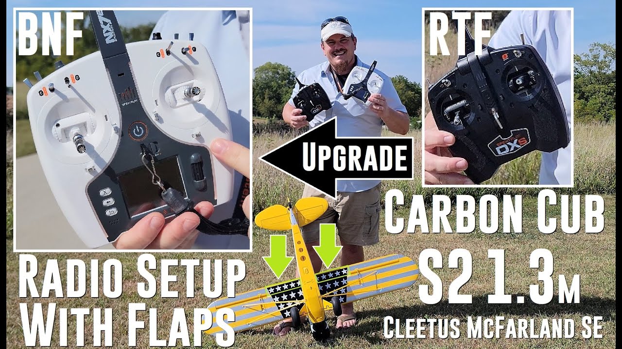 HobbyZone - Carbon Cub S 2 - 1.3m - Cleetus McFarland - Transmitter Upgrade