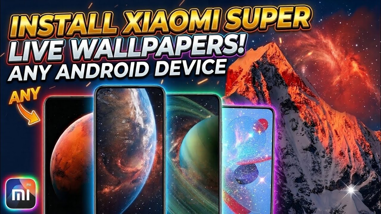 Xiaomi Super Wallpapers on ANY Android! &lrm;(No Root)🌍