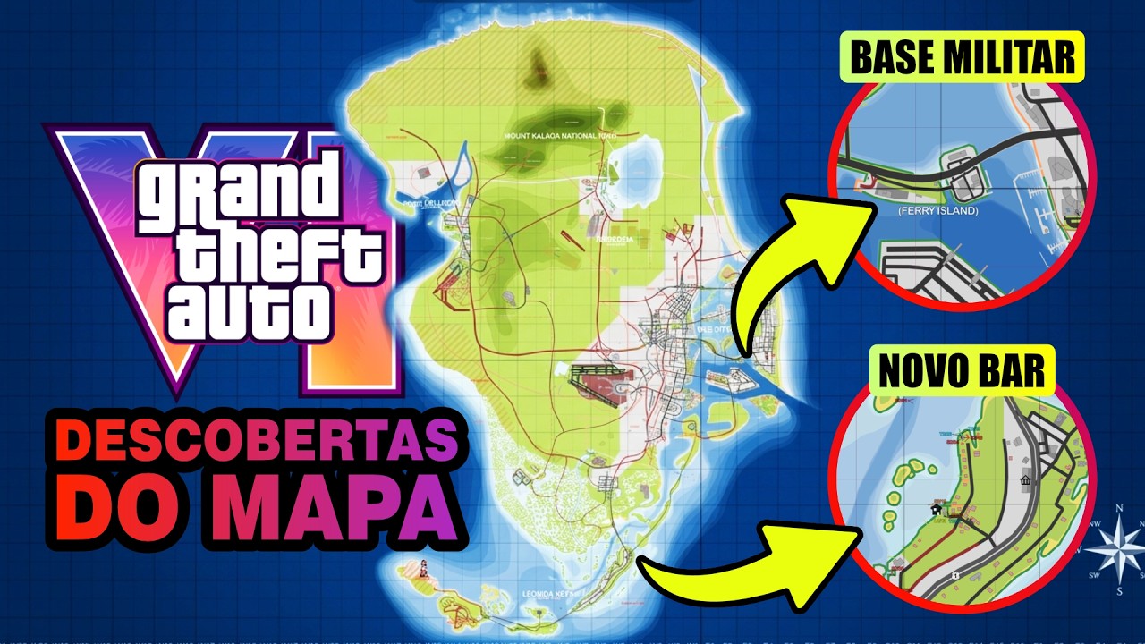 GTA 6: MAPA ATUALIZADO - MUDAN&Ccedil;AS no PROJETO de MAPEAMENTO