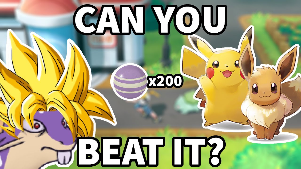 Can you beat Let's Go Eevee/Pikachu with just a Rattata?