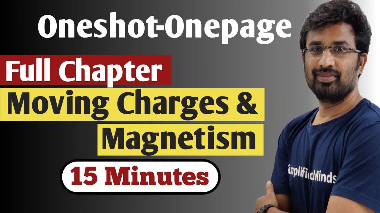 KCET 2022 Physics | Moving Charges and Magnetism Oneshot-Onepage