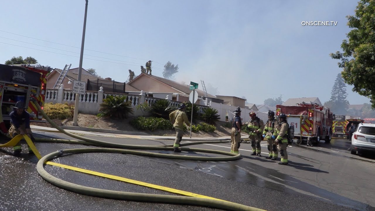 San Diego House Destroyed By Fire