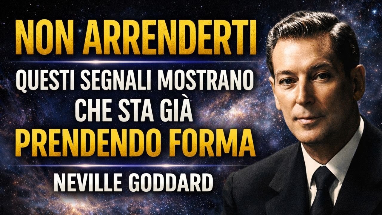 NON ARRENDERTI — QUESTI SEGNALI MOSTRANO CHE STA GIÀ PRENDENDO FORMA | NEVILLE GODDARD