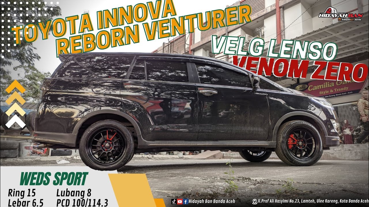 Toyota Innova Reborn Venturer tampil beda VENOM5 LIMITED EDITION RING 18×8.5 H 5×114.3 ET+35#lenso