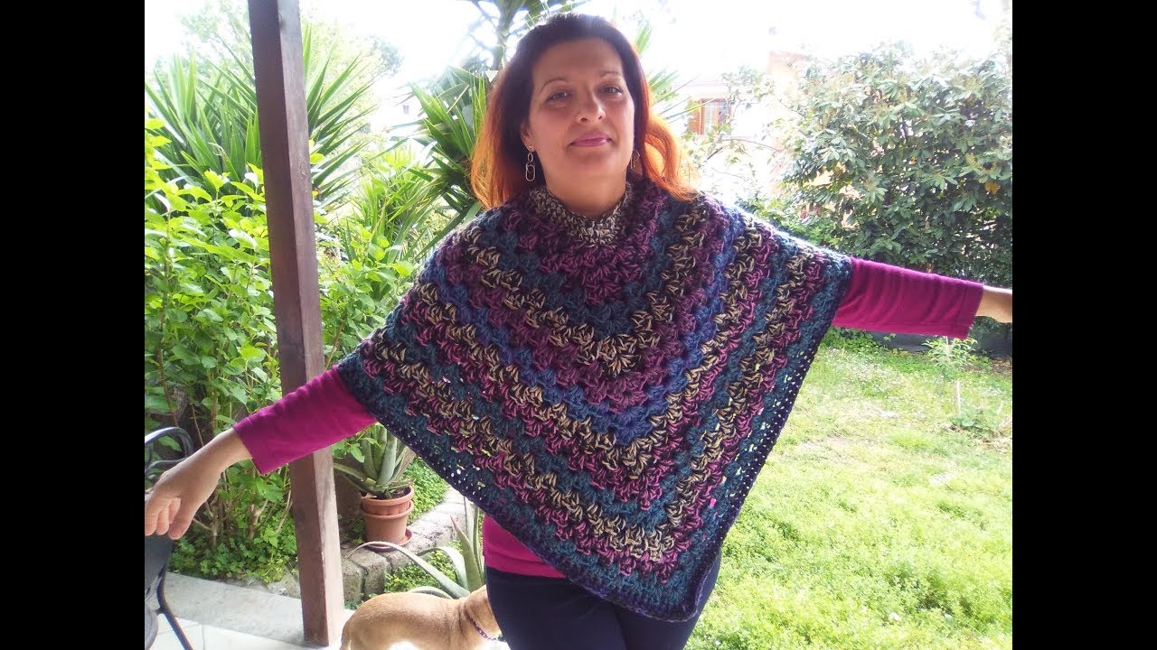EASIEST CROCHET PONCHO EVER MADE ALEX CROCHET TUTORIAL