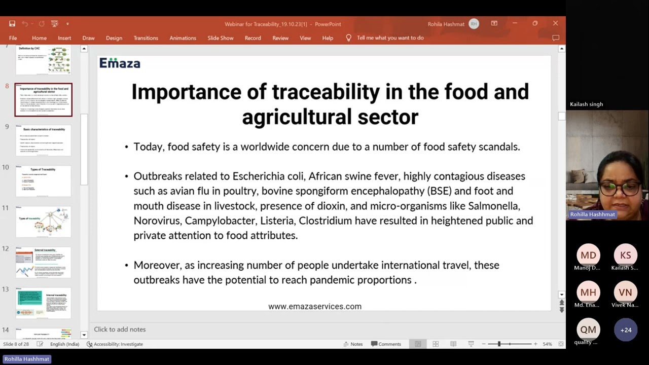 Understanding Traceability in the Food Supply Chain&rdquo;!