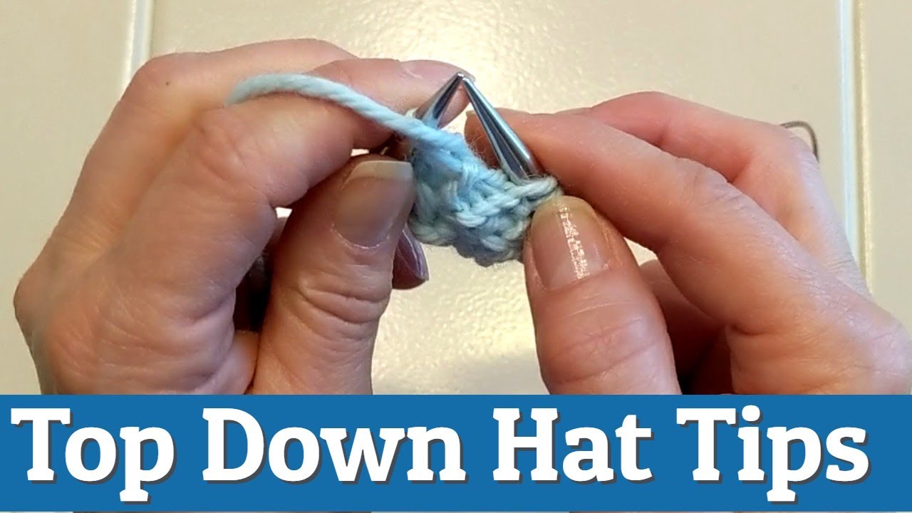 How To Knit a Top Down Hat With Bulky Yarn - Knitting Tutorial