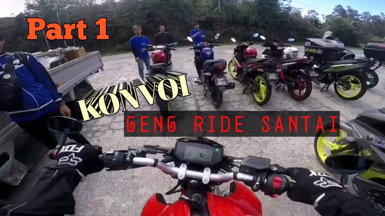 Konvoi Bersama Geng Ride Santai (GRS) Waterfall Mahua Part 1 | Benelli150S | Motovlog Sabah