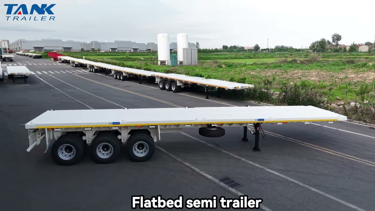 🚛 Flatbed Semi Trailer &ndash; Versatile Strength for Unlimited Cargo Possibilities.