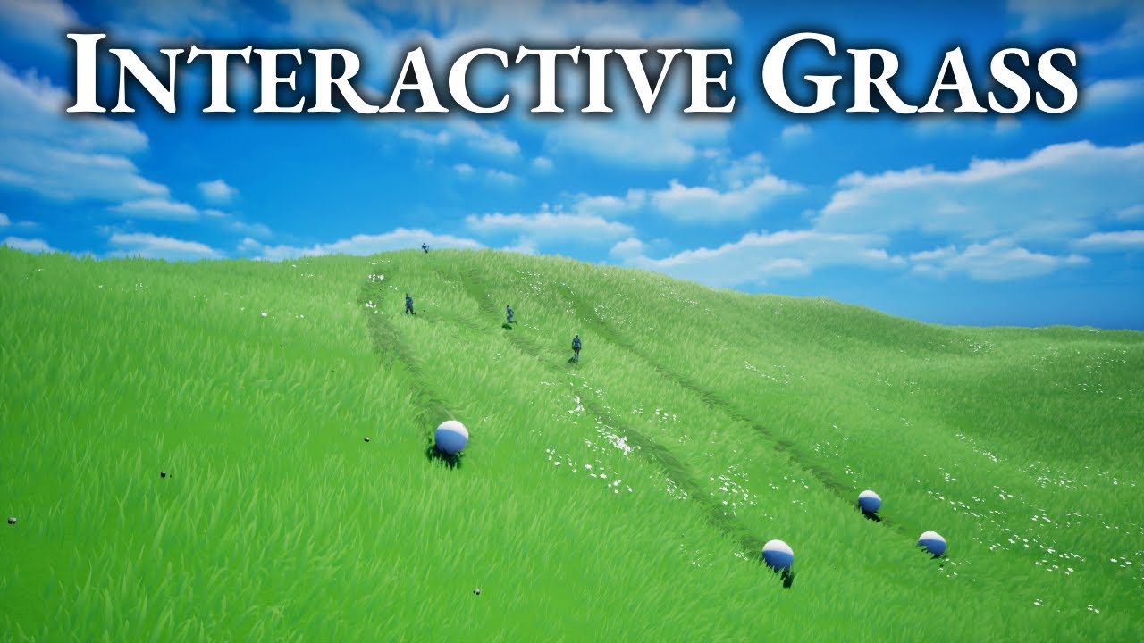 Unreal Engine Interactive Grass | Stylized Nature Vol. 1 | Free Update | AeonShaper