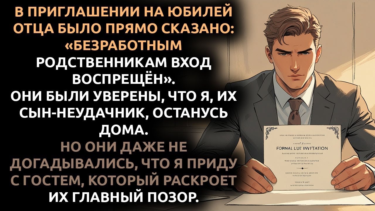 Моя семья СТЫДИЛАСЬ меня и назвала безработным... но ОДИН вечер заставил их горько ПОЖАЛЕТЬ.