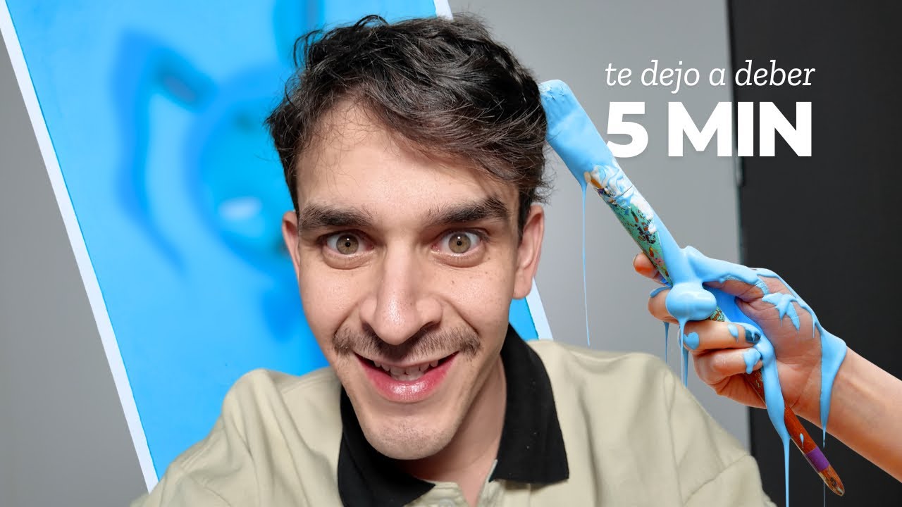 Joven se queja por 25 minutos mientras pinta un cuadro