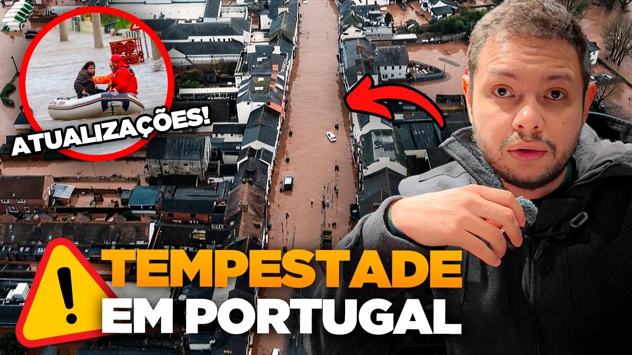 ESTADO DE CALAMIDADE: Portugal enfrenta o pior das tempestades