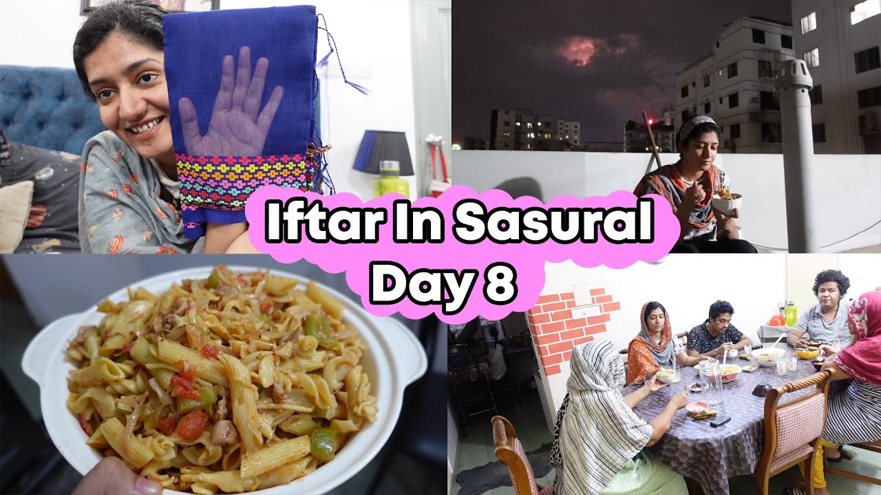 My Iftar Routine + New Saree Shopping | Day 8 | Chinese Mix Pasta | SADIA RIND