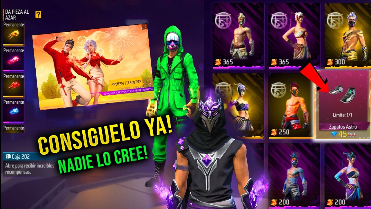 BUG Caja de PUÑOS Tienda Misteriosa con Skins legendarias y vuelven los yin yang 2026 Free Fire FF