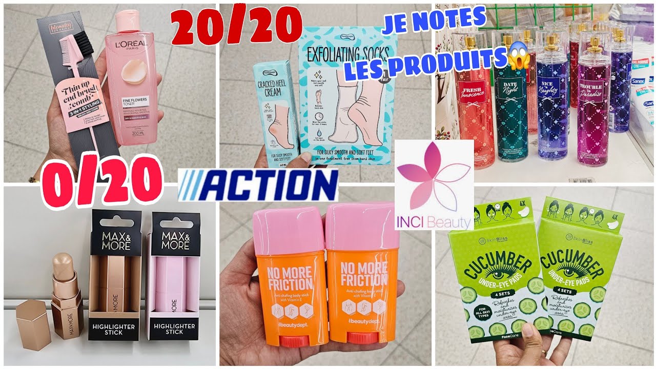 😱🔥ACTION JE NOTES LES PRODUITS AVEC INCI BEAUTY 😱😱😱 #incibeauty #actionfrance #actionaddict #action