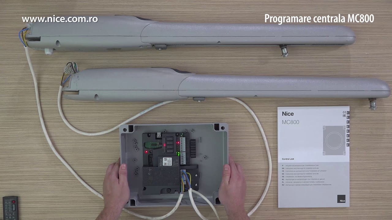 Programare Capete de Cursa Centrala Nice MC800