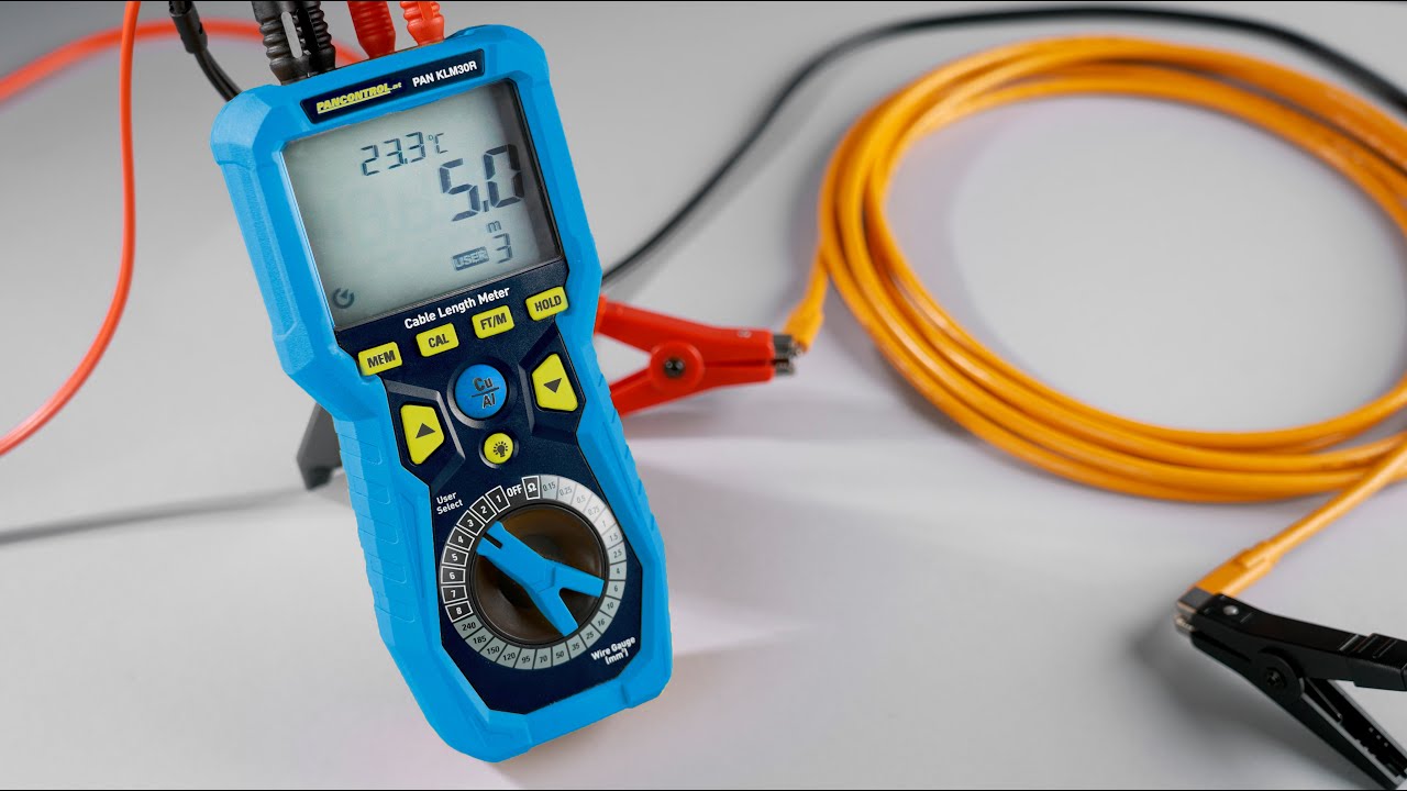 PAN KLM30R - Cable length meter and milliohmmeter 0.15 - 240mm² for single and multi-pole conductors