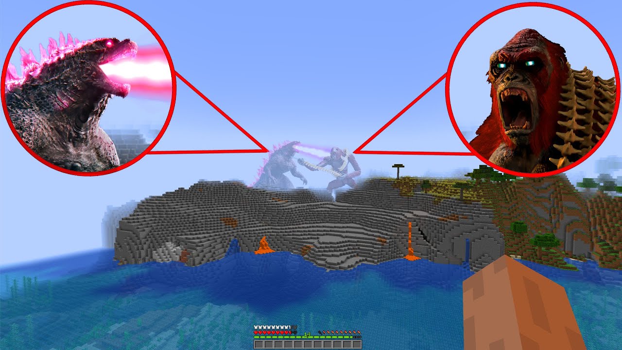 Godzilla vs Skar King in Minecraft