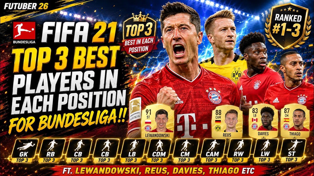 FIFA 21 | TOP 3 BEST PLAYERS IN EACH POSITION FOR BUNDESLIGA!! FT. LEWANDOWSKI, REUS, ETC (FIFA 21)
