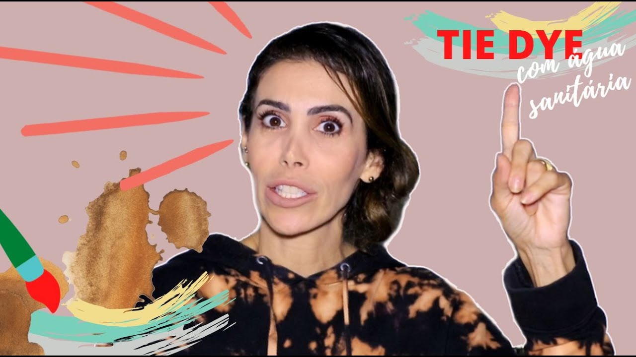 TIE DYE COM ÁGUA SANITÁRIA