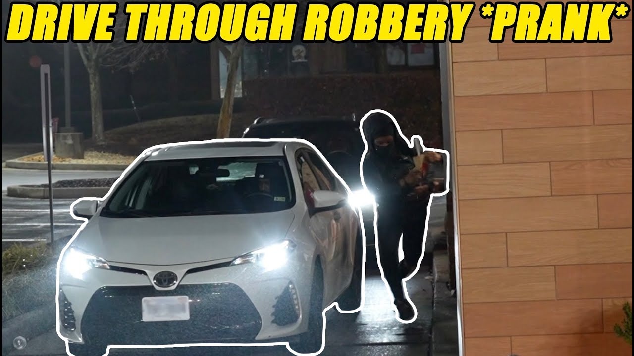 Drive Through Robbery Prank