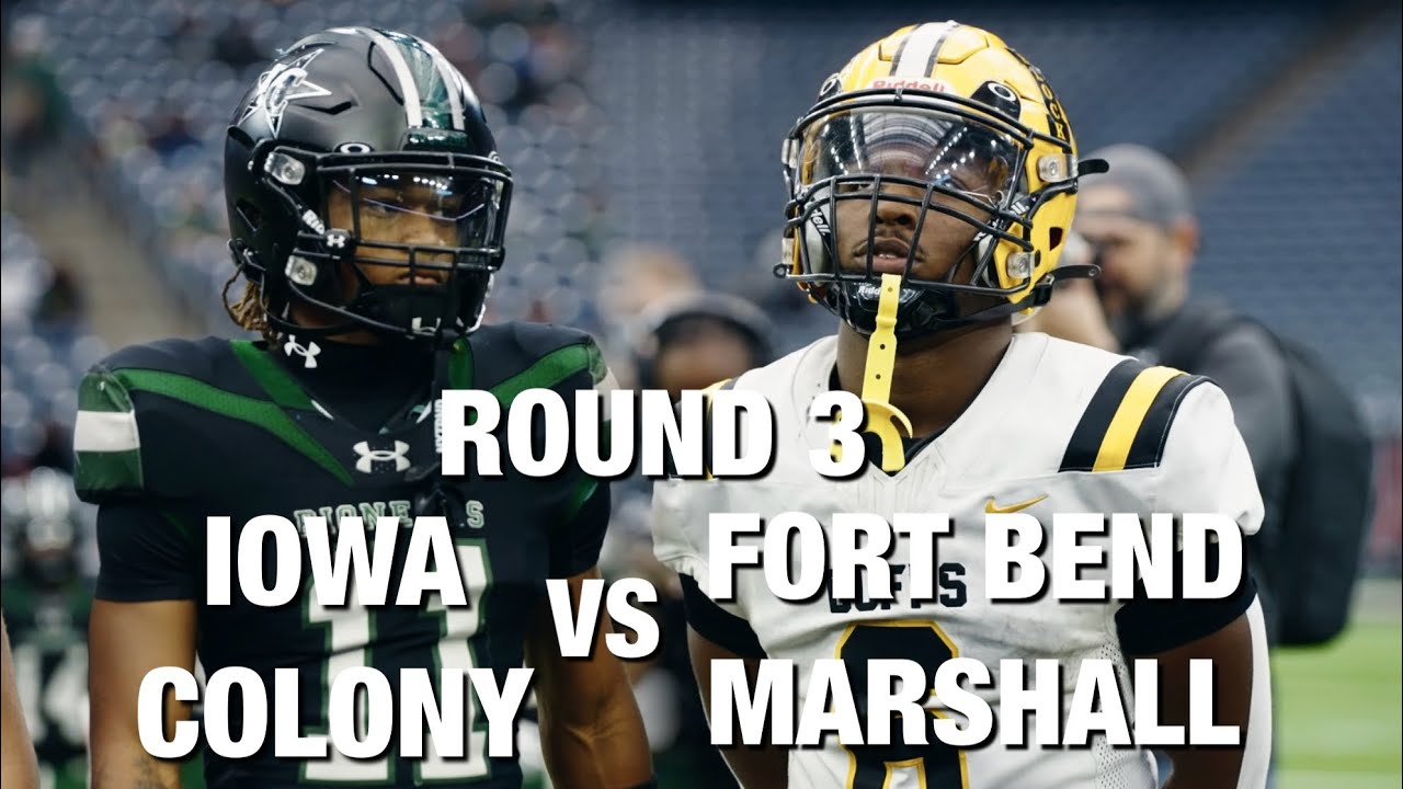 TXHSFB:ROUND 3  #9 IOWA COLONY vs #11 FORT BEND MARSHALL|| MUST SEE👀|| #viralvideo