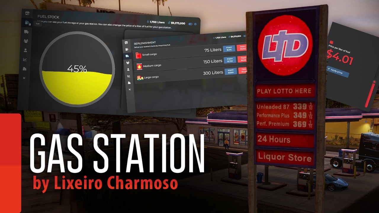 [FiveM] Player Owned Gas Stations (ESX/QBCore) [Updated]