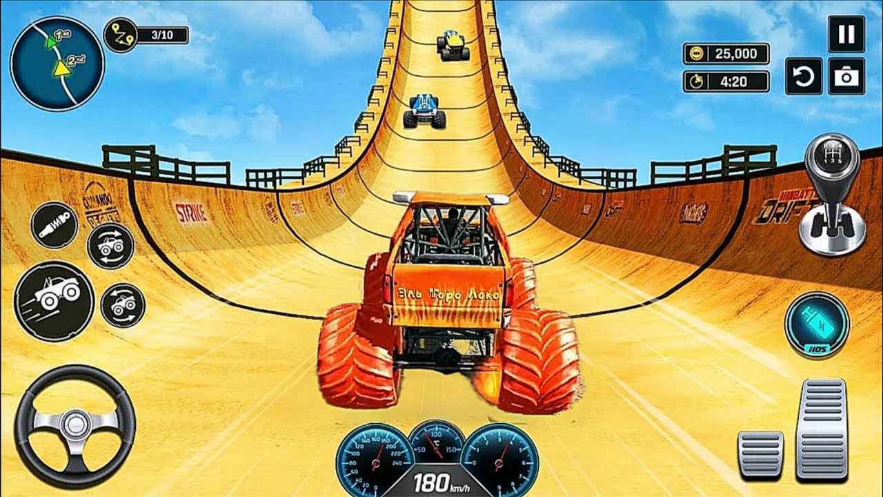 Monster Truck Stunt Racing - Car Game - Android Gameplay 😍