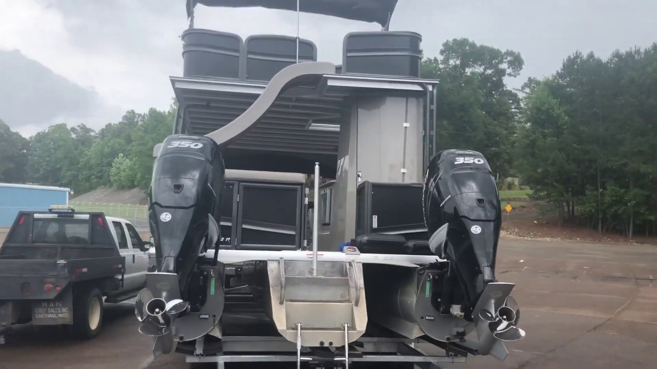 2016 Premier Escalante Tri-toon Pontoon with Twin 350 hp Mercury Verados - 700 hp!