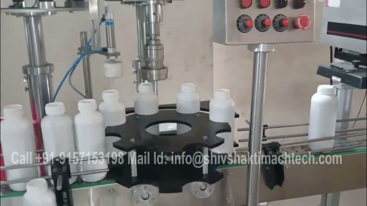 pesticide bottle packaging line | Agrochemical Filling, capping, sealing & Labelling - packing line