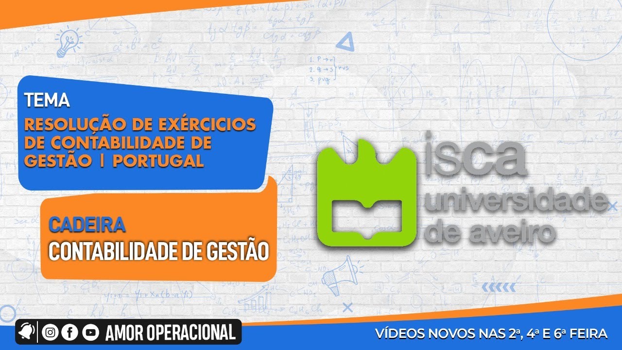 ESTUDANDO CONTABILIDADE DE GESTÃO – PORTUGAL