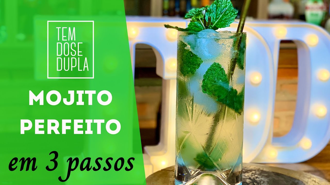 COMO FAZER MOJITO em 3 PASSOS - Mojito Clássico Perfeito