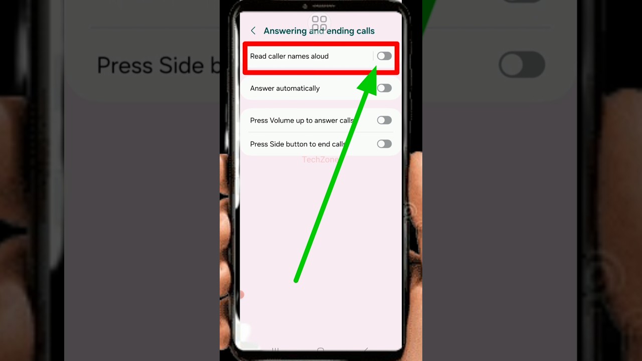 How to Enable Read Caller Names Aloud in Samsung #shorts